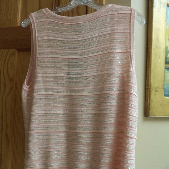 St. John Waterfall Cardigan Sweater+Tank Shades of Pink-Large NEW $1595 - Picture 14 of 16